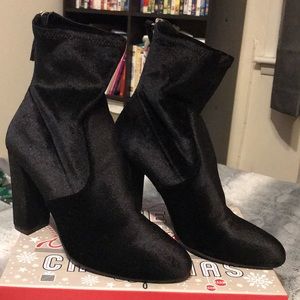Steve Madden velvet booties